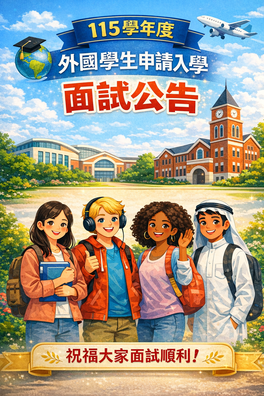 Read more about the article 115學年度外國學生申請入學面試公告